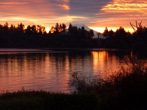 Unknown Artist lake scene